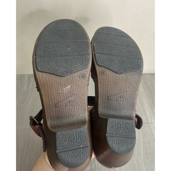 Dansko Makenna Leather Mary Jane Academia Chunky Clog Women Size 40/US9-9.5 - Picture 4 of 11